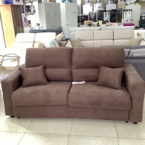 DIVANO LETTO A RIBALTONE PIEMONTE CON MATERASSO H14CM ENJOY BROWN