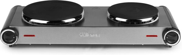 FORNELLI ELETTRICI DOPPIA PIASTRA TRISTAR KP-6248 - immagine 3