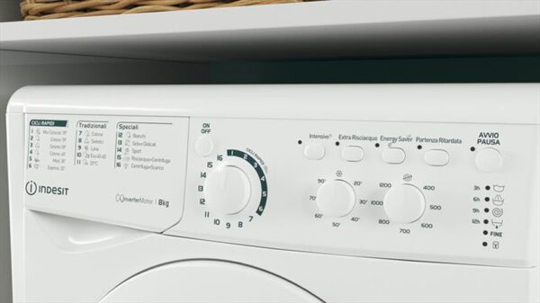 LAVATRICE INDESIT 8 CHILI EWC81284WIT - immagine 5