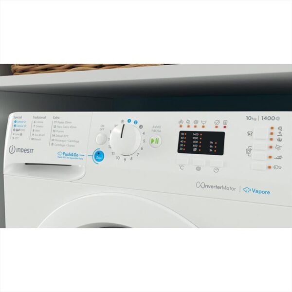 LAVATRICE INDESIT PUSH & GO 10 CHILI BWA101496XWVIT - immagine 4