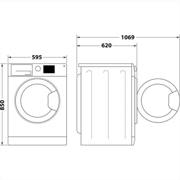 LAVATRICE INDESIT PUSH & GO 10 CHILI BWA101496XWVIT - immagine 10