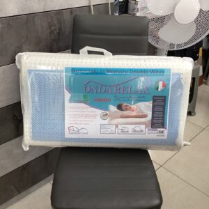 GUANCIALE IN MEMORY PER CERVICALE  DOUBLE WAVE ONDA RELAX FORATO KARMA FOAM