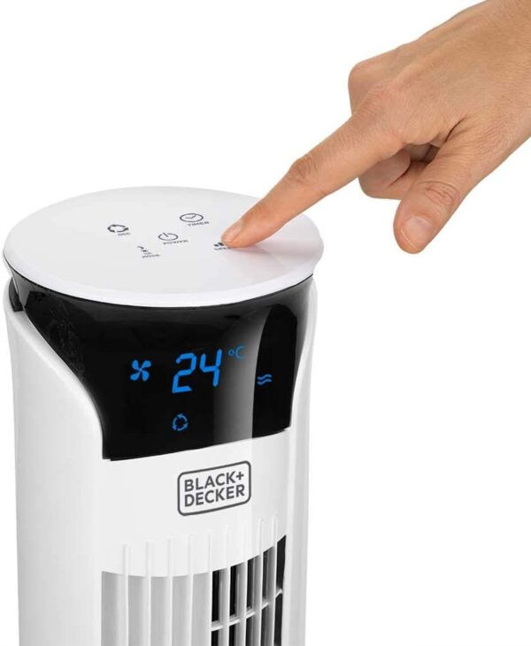 VENTILATORE VERTICALE OSCILLANTE BLACK + DECKER BXEFT48E CON TELECOMANDO - immagine 3