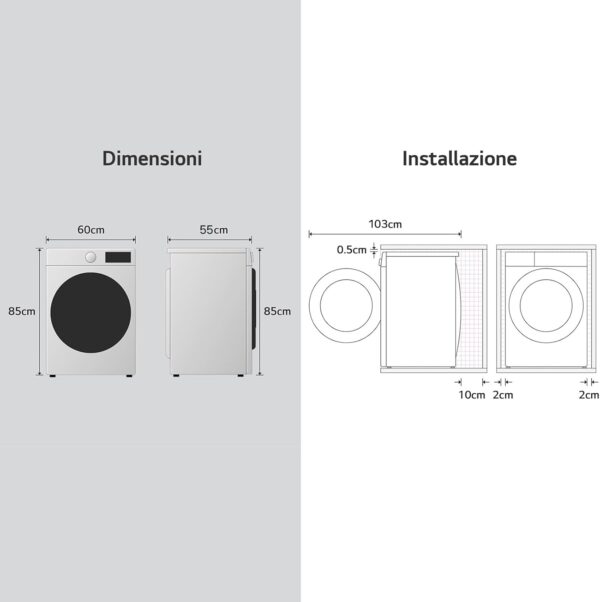 LAVATRICE 9 CHILI LG F4NX1009NWB - immagine 2