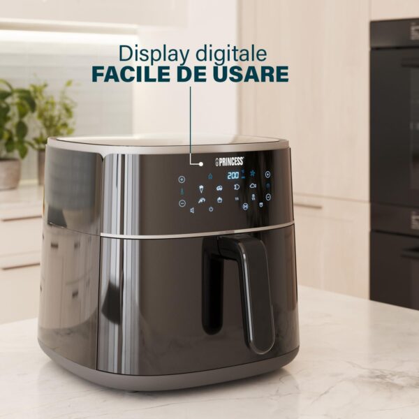 FRIGGITRICE AD ARIA PRINCESS 6 LITRI 1500 WATT 01.182244.01.0001 - immagine 2