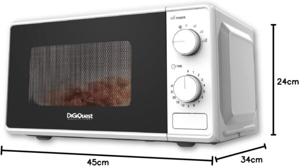 FORNO A MICROONDE DIGIQUEST EASY WAVE 20 LITRI BIANCO - immagine 2