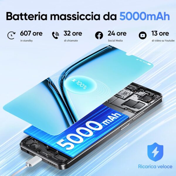 TELEFONO REALME NOTE 50 MIDNIGHT BLACK 3GB / 64GB - immagine 8