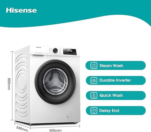 LAVATRICE HISENCE 9 KG WFQP9014EVM - immagine 8