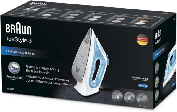 FERRO DA STIRO A VAPORE  BRAUN SI3053 2400WATT - immagine 7