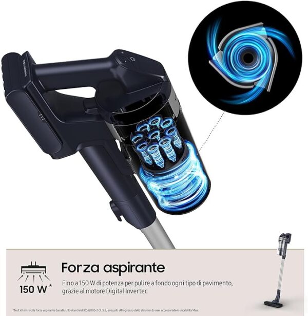 SCOPA ELETTRICA SAMSUNG  VS15A60AGR5/WA - immagine 5