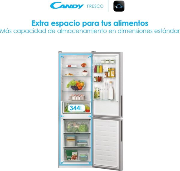 FRIGORIFERO COMBINATO CANDY CCE4T618ES - immagine 5