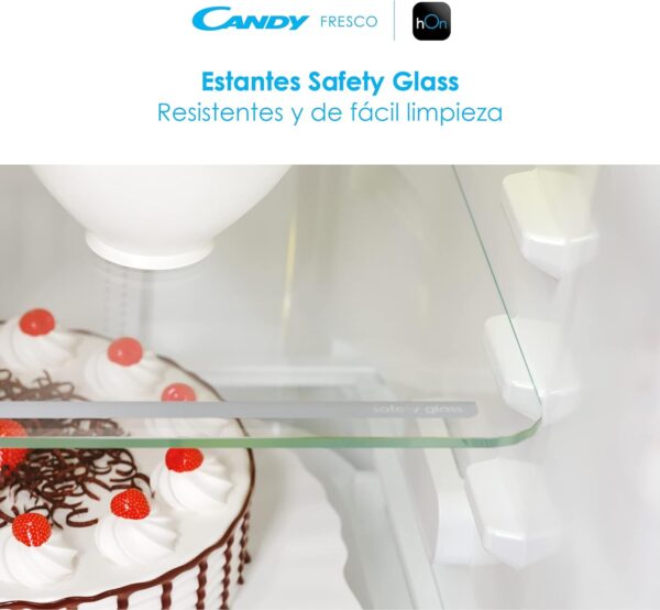FRIGORIFERO COMBINATO CANDY CCE4T618ES - immagine 6