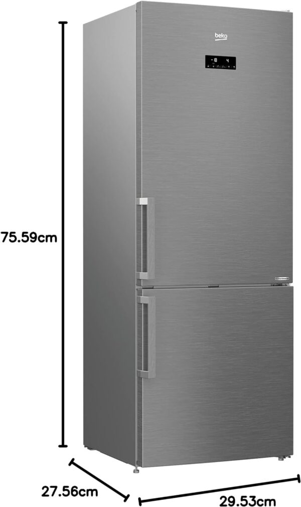 FRIGORIFERO COMBINATO BEKO RCNE560E61ZXN - immagine 5