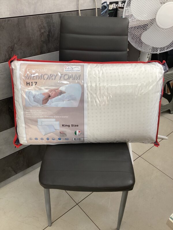 GUANCIALE IN MEMORY FOAM KING SIZE FORATO KARMA FOAM H17