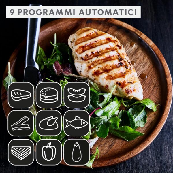 BISTECCHIERA MOULINEX OPTIGRILL XL GI727810 - immagine 8
