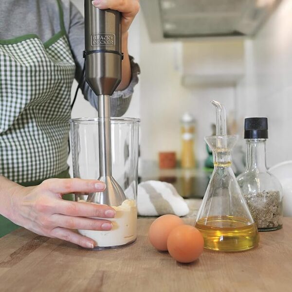 FRULLATORE AD IMMERSIONE BLACK E DECKER HAND BLENDER 1000W BXHBA1000E - immagine 10