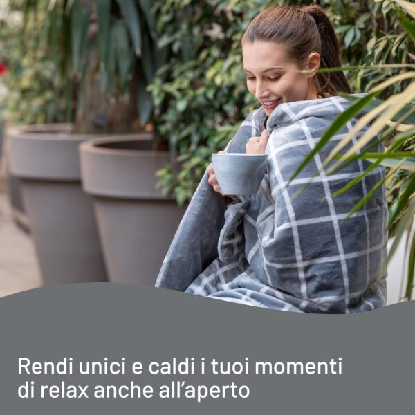 PLAID IMETEC ADAPTO VELVET GRIGIO 16675B - immagine 3