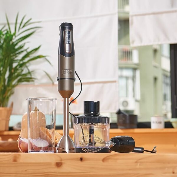 FRULLATORE AD IMMERSIONE BLACK E DECKER HAND BLENDER 1000W BXHBA1000E - immagine 4