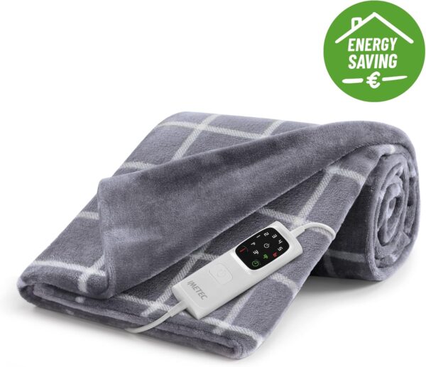 PLAID IMETEC ADAPTO VELVET GRIGIO 16675B - immagine 4