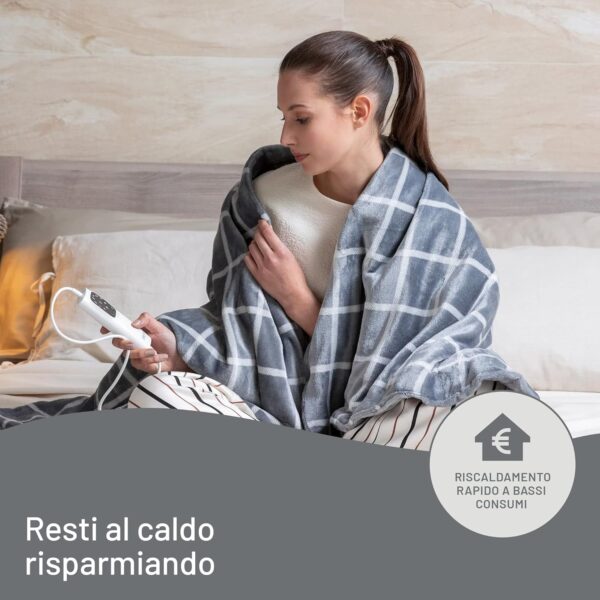 PLAID IMETEC ADAPTO VELVET GRIGIO 16675B - immagine 7