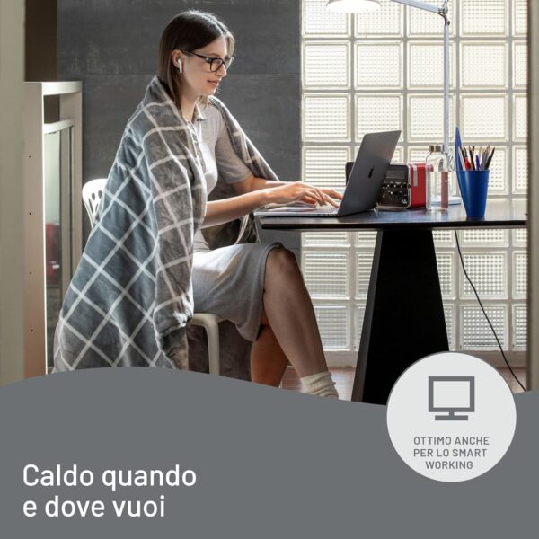 PLAID IMETEC ADAPTO VELVET GRIGIO 16675B - immagine 10
