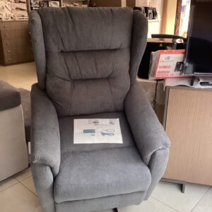 POLTRONA RELAX DORA IN TESSUTO ELETTRICA 1MOTORE GRIGIO SCURO
