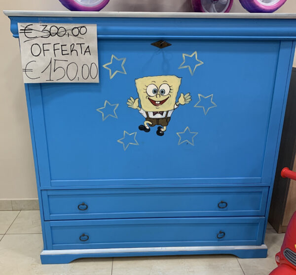 BAULE IN LEGNO COLORATO