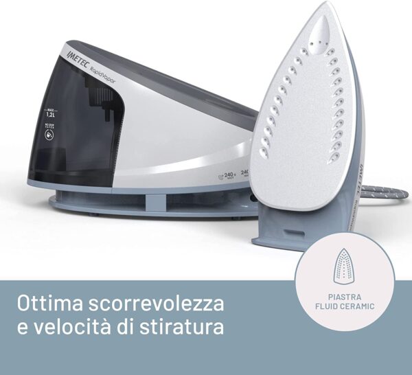 FERRO CON CALDAIA IMETEC RAPIDVAPOR PIASTRA FLUID CERAMIC - immagine 3