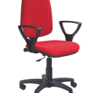SEDIA CON ROTELLE ROSSA