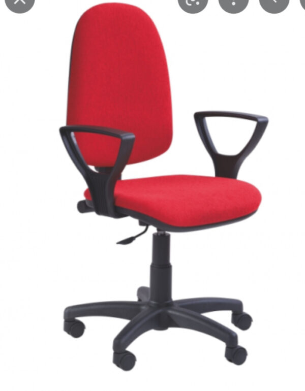 SEDIA CON ROTELLE ROSSA