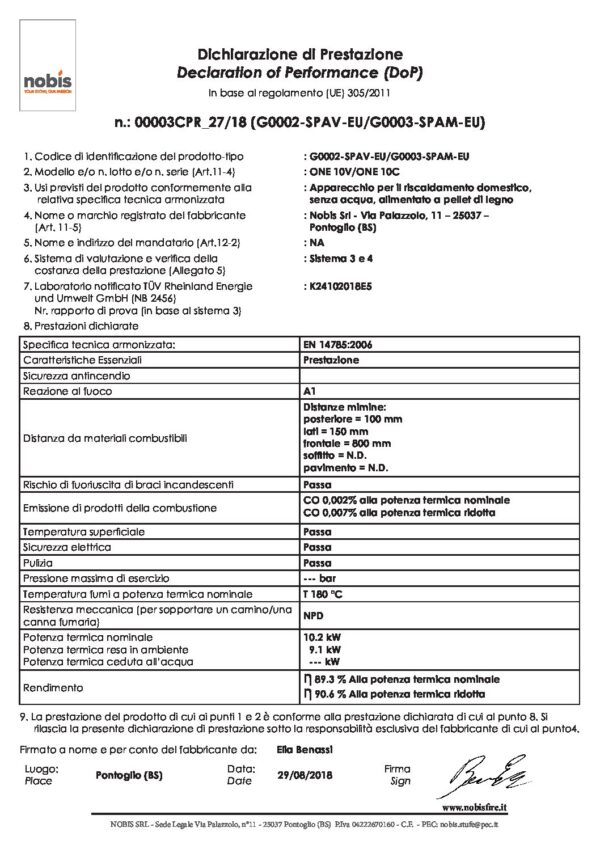 STUFA A PELLET ONE 10 OPTIMA BIANCA - immagine 3