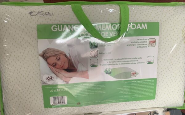 GUANCIALE MEMORY FOAM CON ALOE VERA