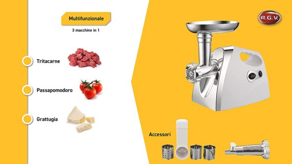 PASSAPOMODORO DUETTO PLUS R.G.V. ELETTRICO MULTIFUNZIONALE