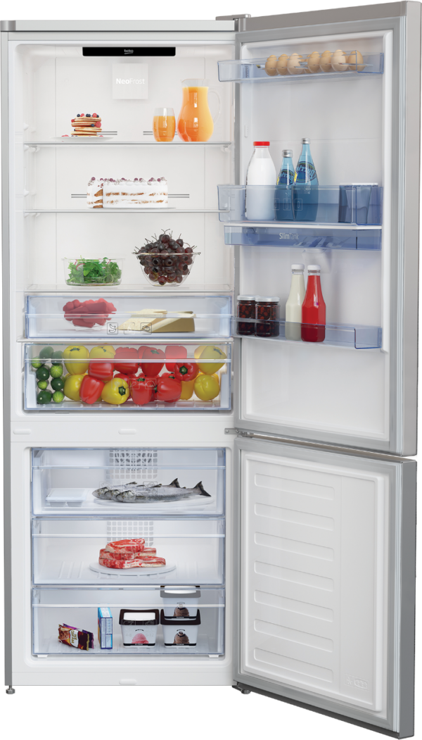 FRIGORIFERO BEKO COLORE ARGENTO RCNE560E40DSN - immagine 3