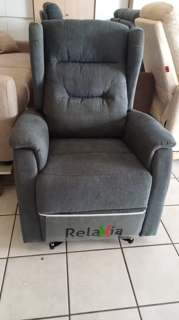 POLTRONA ALZAPERSONA 2 MOTORI QUEEN CON ROLLER SYSTEM COLORE ANTRACITE