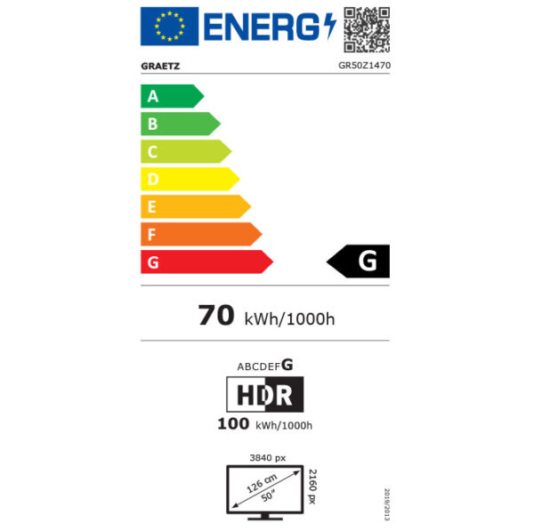 TV GRAETZ 50″ POLLICI GR50Z1470 UHD 4K HDR10 WebOs 22 v. 2023 - immagine 4