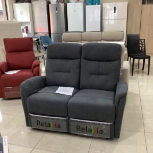 DIVANO ACHILLE 2 POSTI RELAX MANUALE COLORE GRIGIO