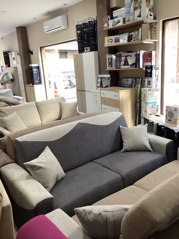 DIVANO 3 POSTI LETTO RIBALTONE MODELLO SMART APULIASOFA' MUNISH ASH / MN LT GREY