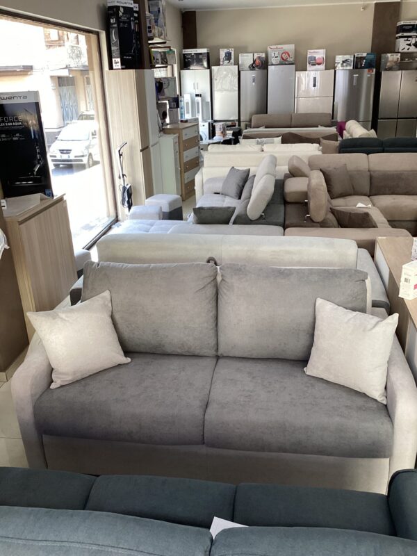 DIVANO 3 POSTI LETTO RIBALTONE MODELLO PISTOIA  APULIASOFA' QUEENS ASH / QUEENS LT GREY