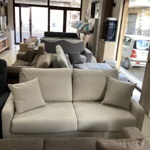 DIVANO 3 POSTI LETTO RIBALTONE MODELLO PISTOIA  APULIASOFA' QUEENS BEIGE