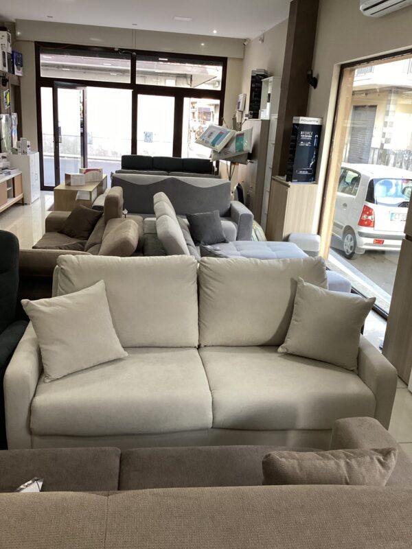 DIVANO 3 POSTI LETTO RIBALTONE MODELLO PISTOIA  APULIASOFA' QUEENS BEIGE