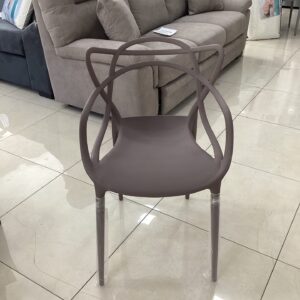 SEDIA IN POLIPROPILENE MOD. CURVE COLORE BIANCO-FANGO - NERE
