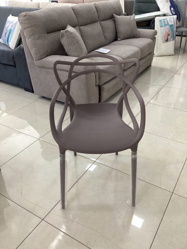 SEDIA IN POLIPROPILENE MOD. CURVE COLORE BIANCO-FANGO - NERE