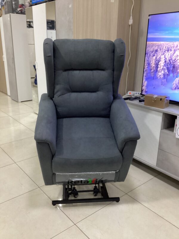 POLTRONA ALZAPERSONA 2 MOTORI QUEEN CON ROLLER SYSTEM COLORE ANTRACITE - immagine 2