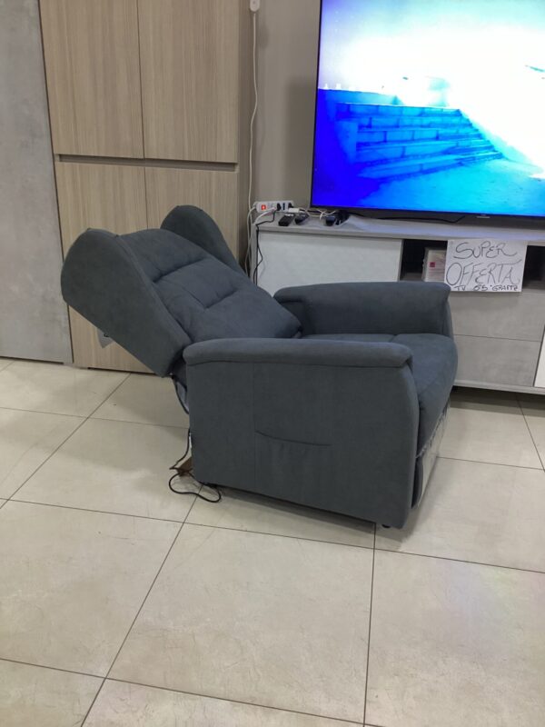 POLTRONA ALZAPERSONA 2 MOTORI QUEEN CON ROLLER SYSTEM COLORE ANTRACITE - immagine 9