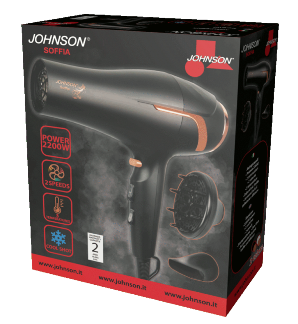 ASCIUGACAPELLI JOHNSON SOFFIA 2200 WATT - immagine 2