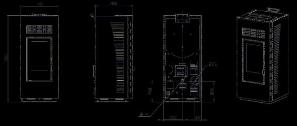 STUFA A PELLET ONE 10 OPTIMA BIANCA - immagine 4