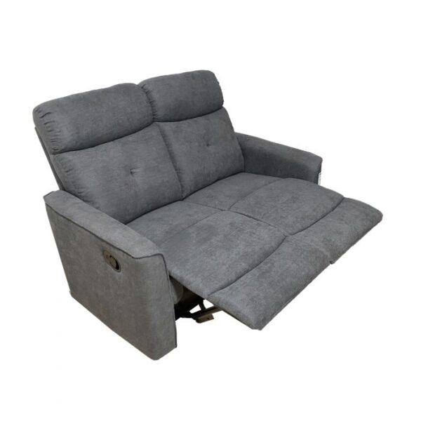 DIVANO ENEA 2 POSTI RELAX MANUALE COLORE GRIGIO - immagine 3