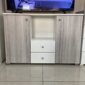 MADIA COLORE KOALA E BIANCO CON POMELLI COLOR ARGENTO