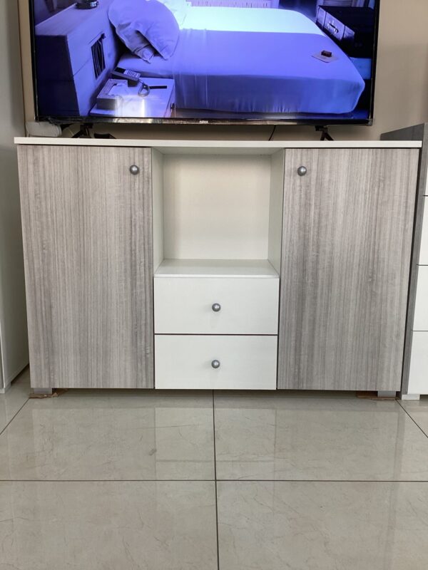MADIA COLORE KOALA E BIANCO CON POMELLI COLOR ARGENTO